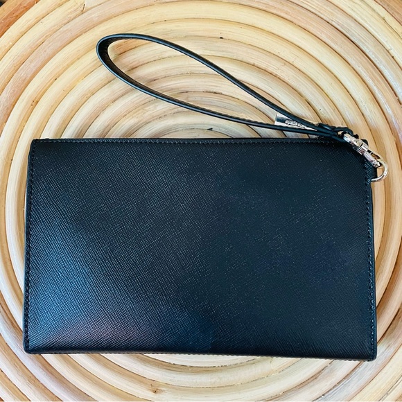 🆕 Kate Spade staci medium wristlet black clutch bag
